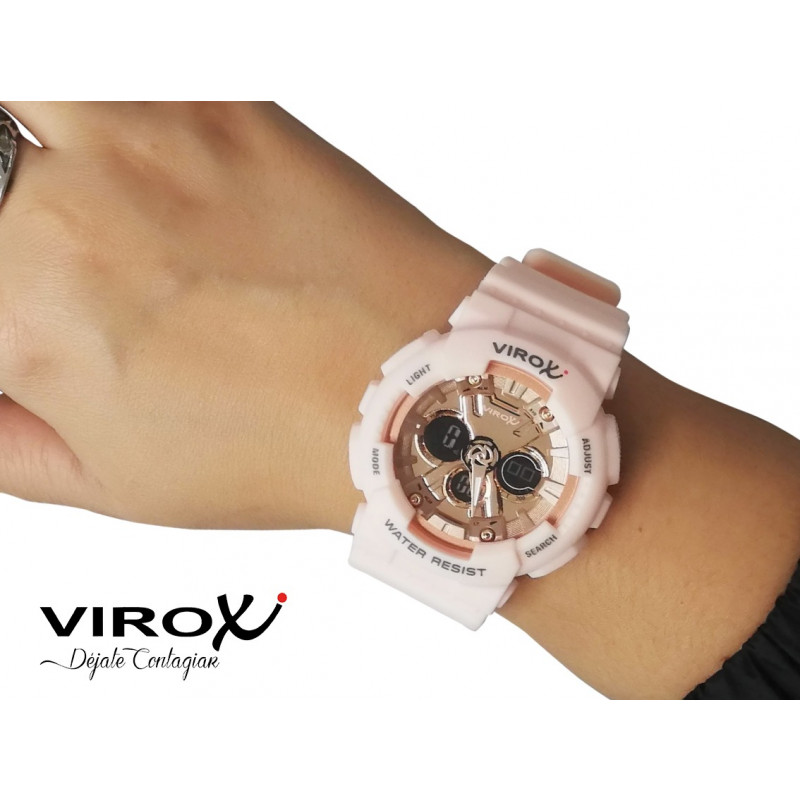 Reloj Para Dama Deportivo Reloj Digital Mujer - Rosado